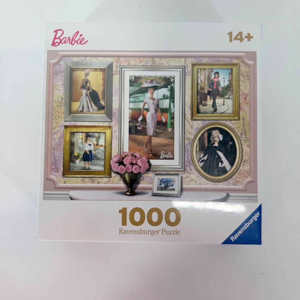 Ravensburger Barbie Paris Fashion Collector Puzzle 1000 Piece New Sealed 27x20